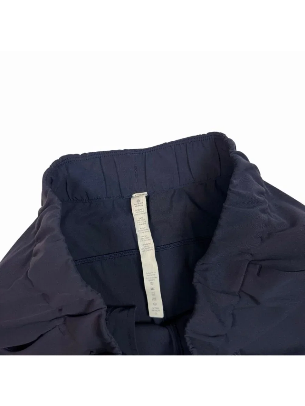 Lululemon On The Fly 7/8 Pants Size 4 True Navy Luxtreme Pull On Drawstring
